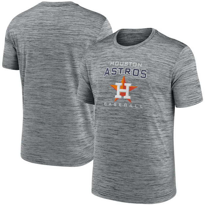 Men's Grey Houston Astros Velocity Practice Performance T-Shirt